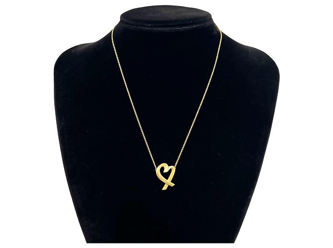 Tiffany & Co Collana Tiffany Vintage Loving Heart D'oro - vista 2