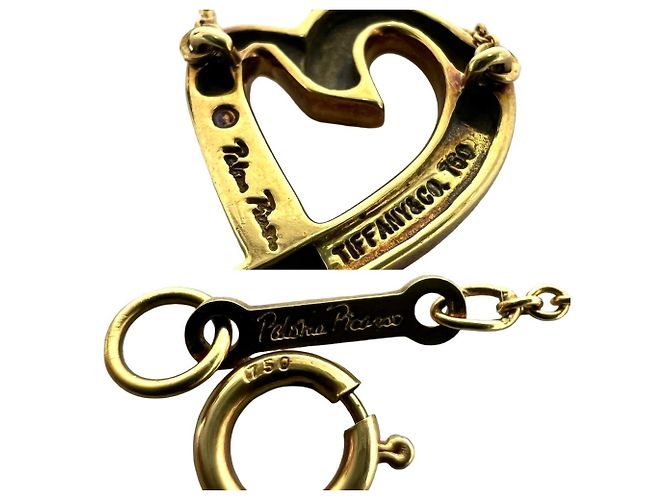 Tiffany & Co Collana Tiffany Vintage Loving Heart D'oro - vista 3