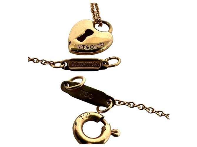 Tiffany & Co Collana Tiffany Heart Lock in oro rosa 18K D'oro - vista 3