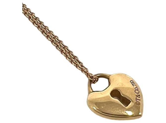 Tiffany & Co Collana Tiffany Heart Lock in oro rosa 18K D'oro - vista 4