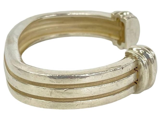 Tiffany & Co Bracciale Rigido Tiffany Vintage Grooved Cuff in Argento Sterling - vista 4