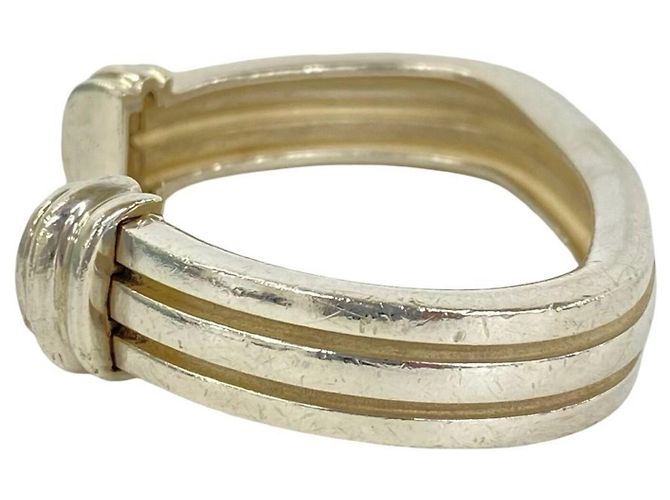 Tiffany & Co Bracciale Rigido Tiffany Vintage Grooved Cuff in Argento Sterling - vista 5