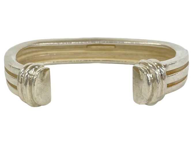 Tiffany & Co Bracciale Rigido Tiffany Vintage Grooved Cuff in Argento Sterling - vista 6