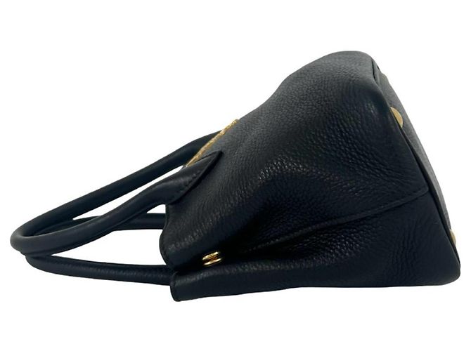 Tote Prada Logo Hardware Leder 3-Wege Schultertasche Schwarz - Ansicht 5