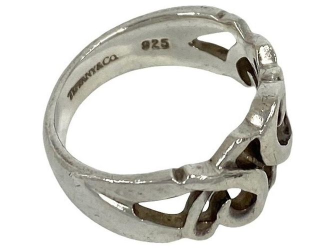 Tiffany & Co Anello Tiffany Vintage Loving Heart Argento - vista 5