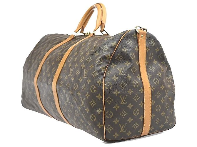 Louis Vuitton Keepall Bandoulière Monogram 60 Marrone - vista 3