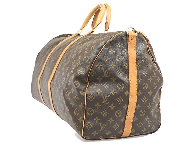 Louis Vuitton Keepall Bandoulière Monogram 60 Marrone - vista 4