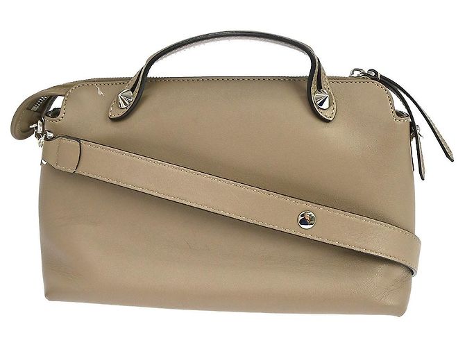 Fendi By The Way Satchel Leder Medium Beige - Ansicht 2