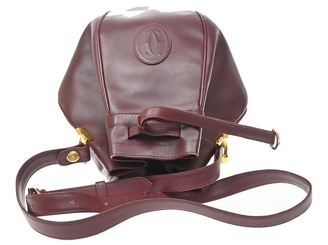 Cartier Must de cartier Leather Bordò - vista 7