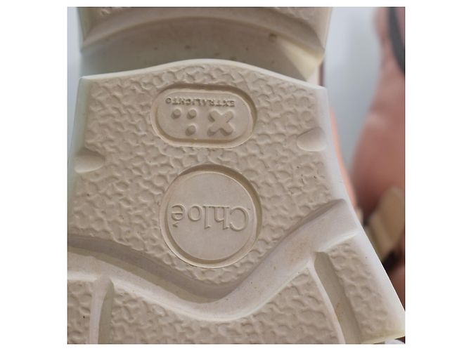 Sapatilhas baixas chunky multicoloridas CHLOÉ Sonnie EU 38 Caixa Marrom Rosa Bege Amarelo - vista 10