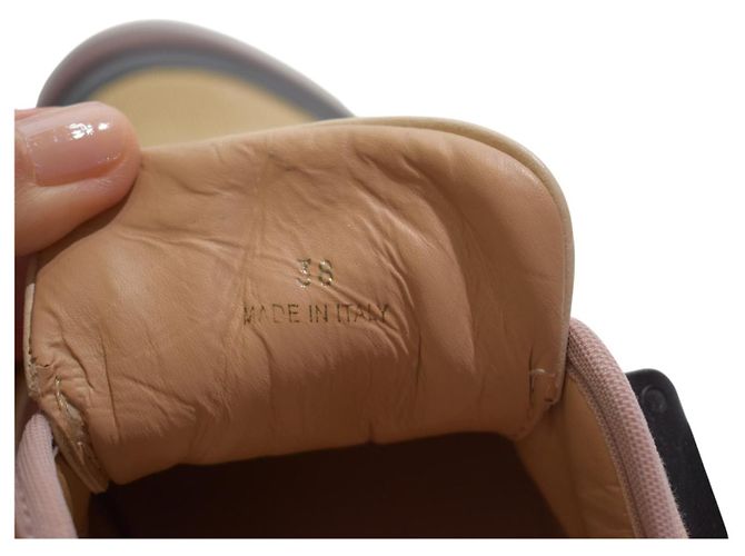 Sapatilhas baixas chunky multicoloridas CHLOÉ Sonnie EU 38 Caixa Marrom Rosa Bege Amarelo - vista 11