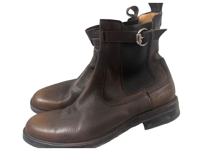 Gucci Brown Leather Chelsea Boots - view 2