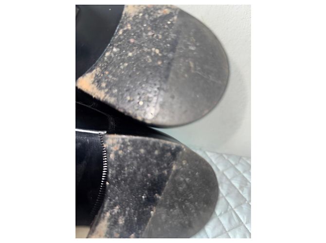 Gucci Schwarze Leder-Schnürschuhe - Ansicht 9