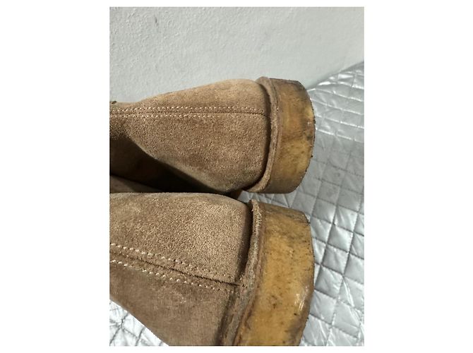 Stivaletti in camoscio Gucci Marrone - vista 4