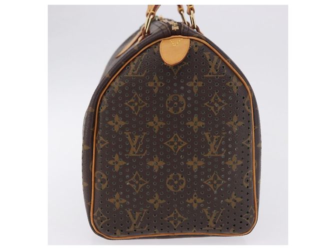 Louis Vuitton Speedy Perforated Monogram Canvas 30 Castaño - vista 4