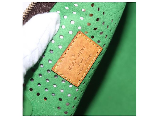 Louis Vuitton Speedy Perforated Monogram Canvas 30 Castaño - vista 6