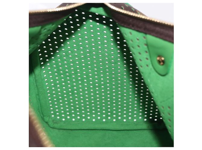 Louis Vuitton Speedy Perforated Monogram Canvas 30 Castaño - vista 7