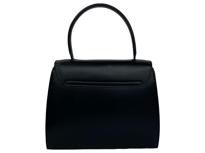 Céline Bolsa de mão Celine Vintage Starball em couro de bezerro com ferragens Preto - vista 3