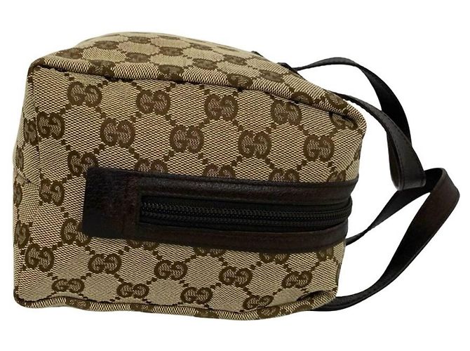Borsa Gucci in tela GG e pelle Marrone - vista 6