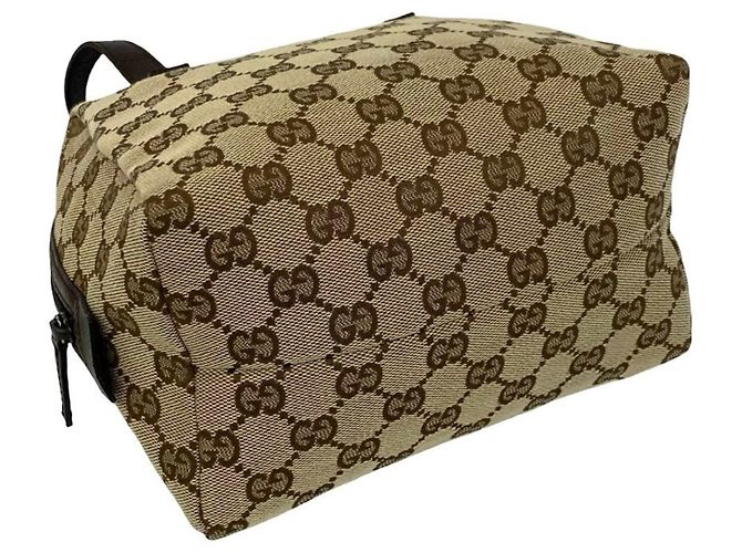 Borsa Gucci in tela GG e pelle Marrone - vista 7