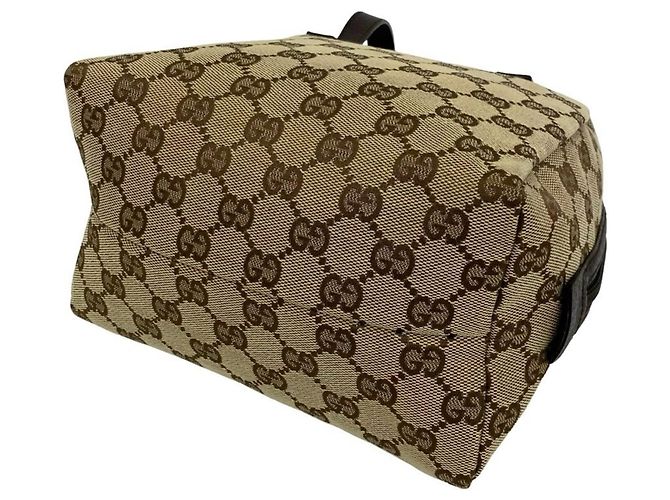 Borsa Gucci in tela GG e pelle Marrone - vista 8