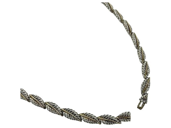 Tiffany & Co Collana Tiffany Natural Leaf Combination Argento D'oro - vista 5
