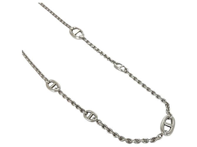 Hermès Collar Hermes Chaine d'Ancre Farandole Plata - vista 4