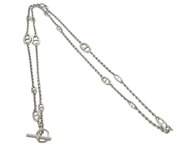 Hermès Collar Hermes Chaine d'Ancre Farandole Plata - vista 6