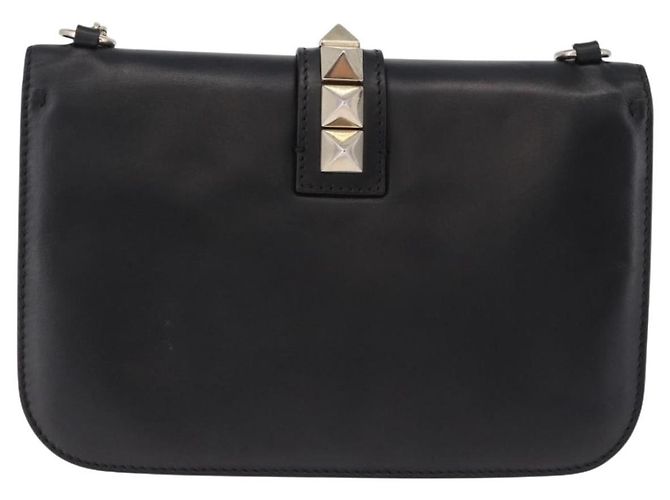 Valentino Garavani Glam Lock Leather Medium Schwarz - Ansicht 2