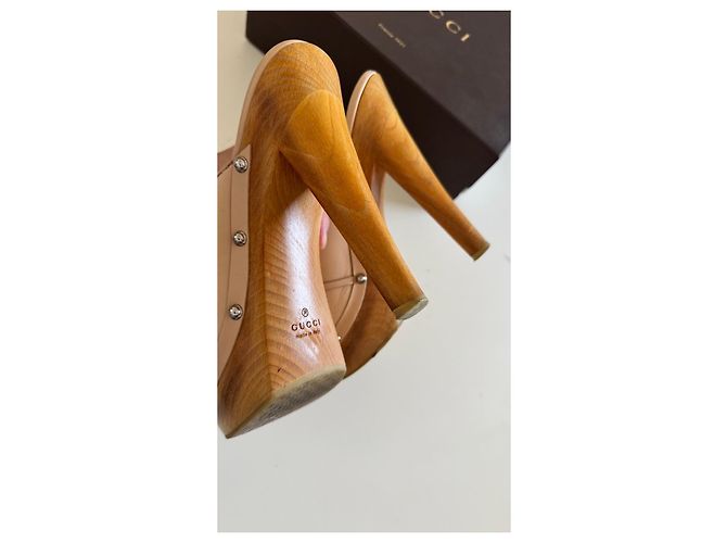Zoccoli Gucci Horsebit Beige - vista 6