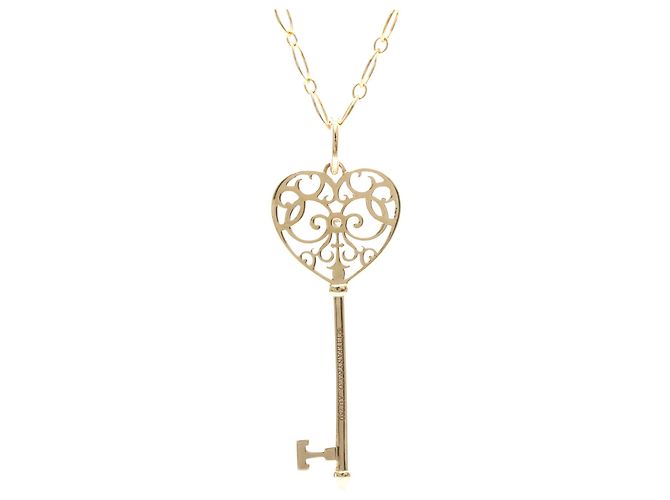Pendente Tiffany & Co. Enchant Heart Key in oro rosa 18K con diamante - vista 3