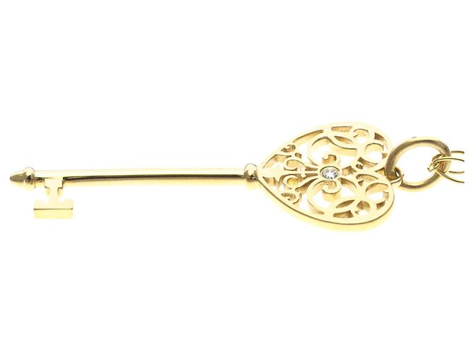 Pendente Tiffany & Co. Enchant Heart Key in oro rosa 18K con diamante - vista 4