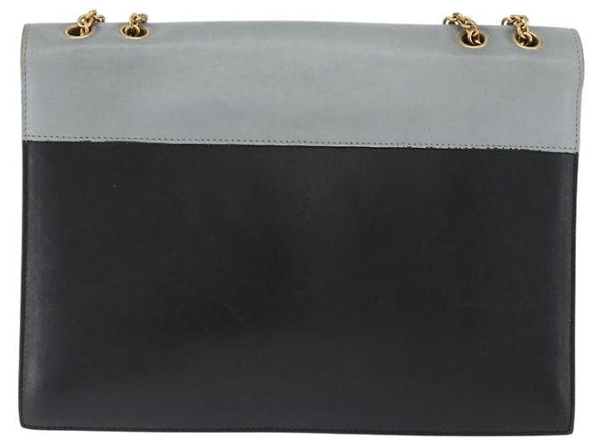 Céline CELINE Large Flap Chain Shoulder Bag Leather Multicolor Gold - vista 2