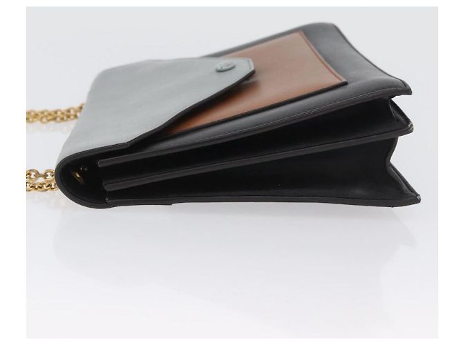 Céline CELINE Large Flap Chain Shoulder Bag Leather Multicolor Gold - vista 4