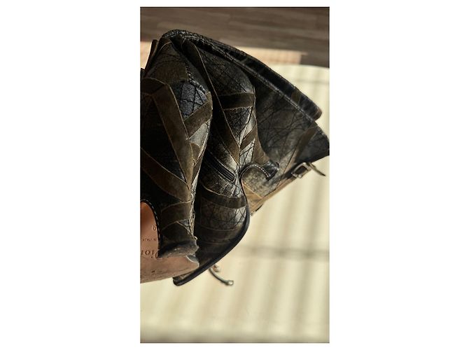 Botas altas para mujer Christian Dior Castaño Gris - vista 5