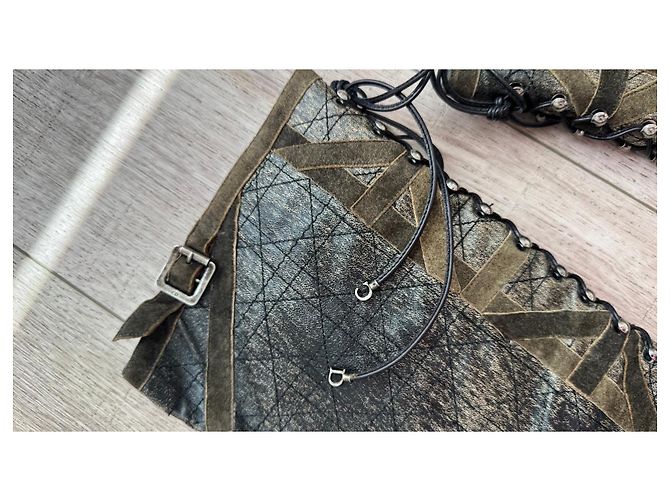 Botas altas para mujer Christian Dior Castaño Gris - vista 8