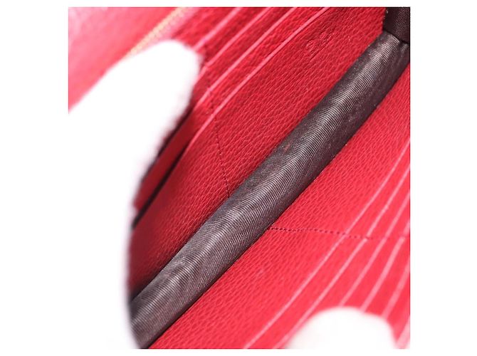 Portafoglio con catena Gucci Interlocking in pelle Rosso - vista 5