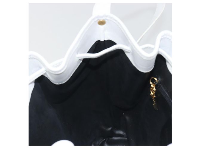 Zaino Salvatore Ferragamo in pelle bianca e oro Auth 197455 Bianco D'oro - vista 20