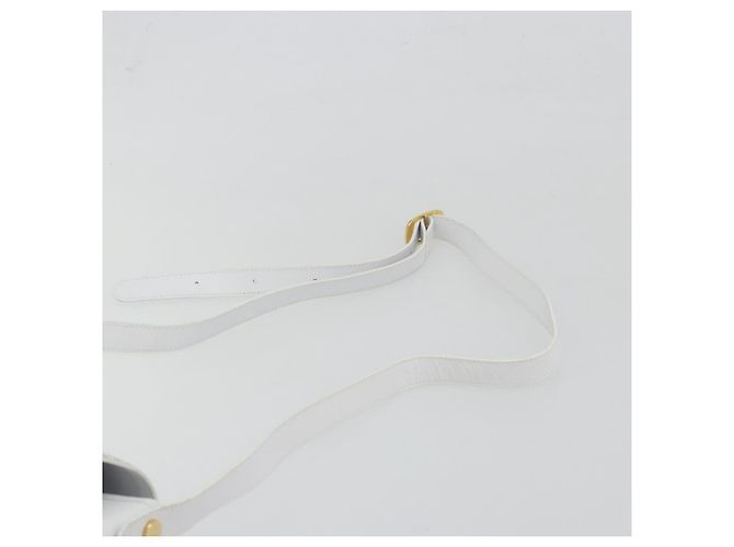 Zaino Salvatore Ferragamo in pelle bianca e oro Auth 197455 Bianco D'oro - vista 8