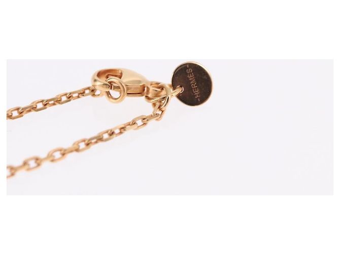 Hermès HERMES Asdu Cool PM Necklace metal Brown Auth 198852V - view 14
