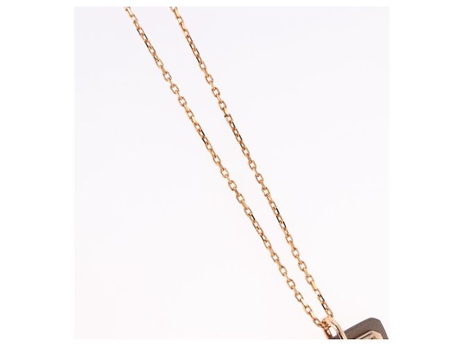 Hermès HERMES Asdu Cool PM Necklace metal Brown Auth 198852V - view 4
