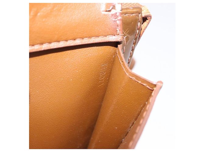LOUIS VUITTON Monogram Vernis Motto Accessory Pouch Bronze M91138 LV Auth ka5713 Bronce - vista 21