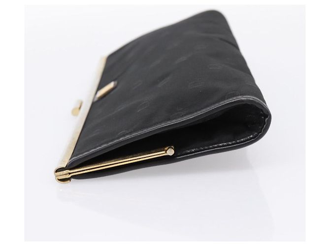 Borsa a Pochette Christian Dior Trotter Canvas Nylon Nero Oro Auth BA15198 D'oro - vista 4