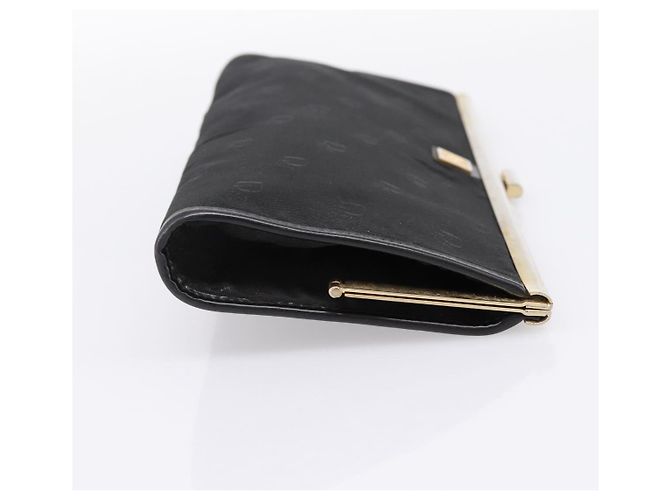 Borsa a Pochette Christian Dior Trotter Canvas Nylon Nero Oro Auth BA15198 D'oro - vista 5