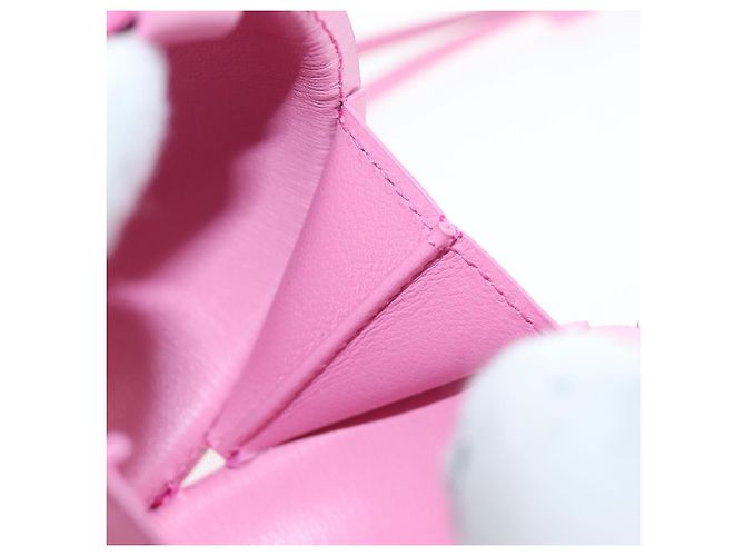LOEWE Balloon Pouch Leather Pink Auth 196452M Rosa - vista 21