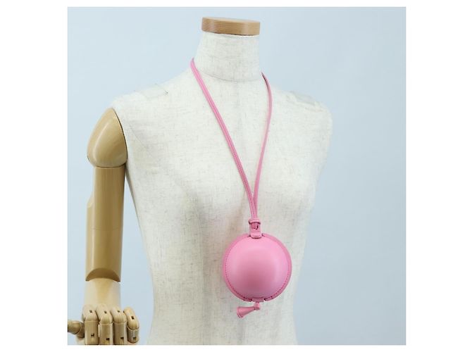 LOEWE Balloon Pouch Leather Pink Auth 196452M Rosa - vista 24
