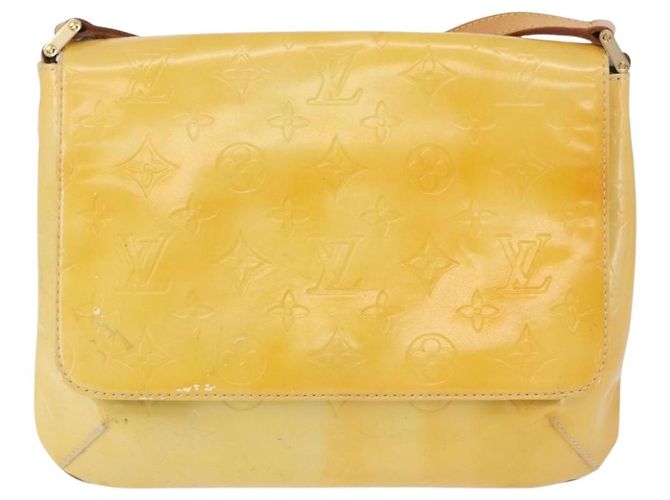 LOUIS VUITTON Monogram Vernis Thompson Street Bag Gris M91008 LV Auth 196902 Grigio - vista 2