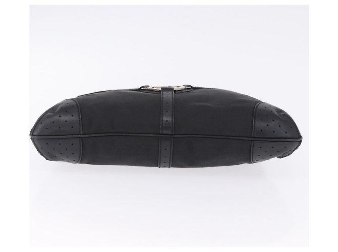 Borsa a tracolla GUCCI Interlocking Canvas Black Silver 114879 Auth am12452A Nero Argento - vista 10