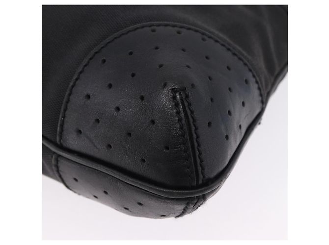 Borsa a tracolla GUCCI Interlocking Canvas Black Silver 114879 Auth am12452A Nero Argento - vista 14