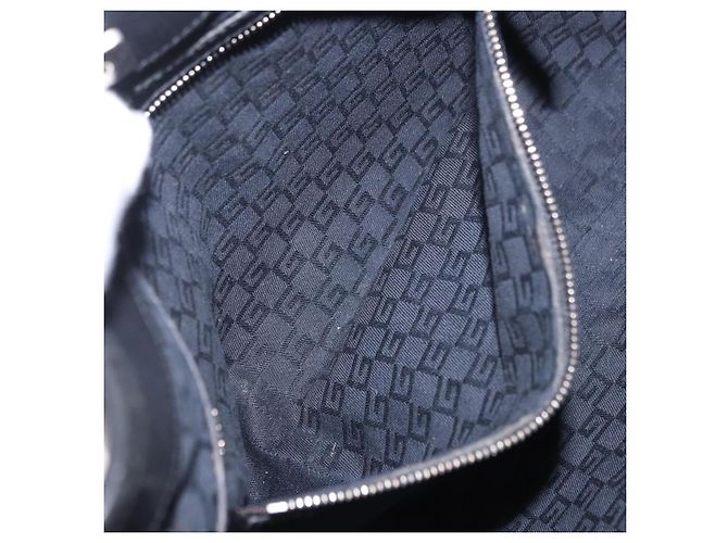 Borsa a tracolla GUCCI Interlocking Canvas Black Silver 114879 Auth am12452A Nero Argento - vista 21